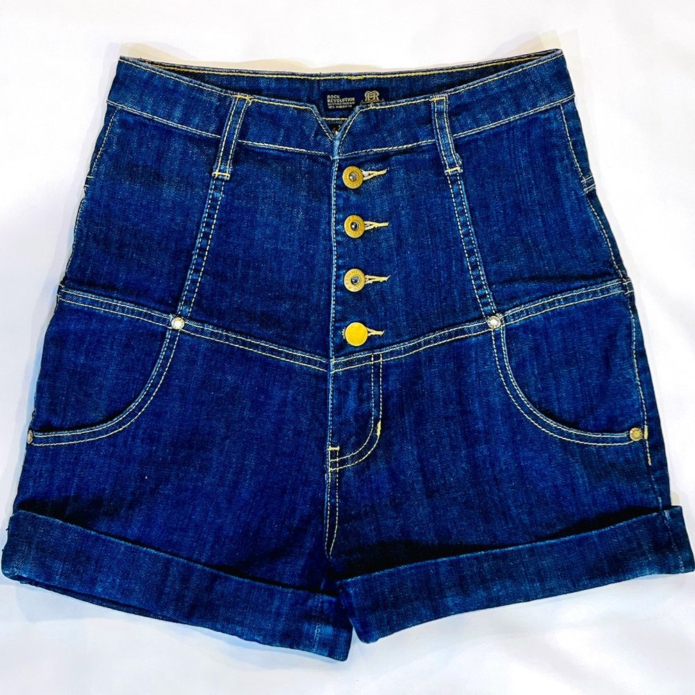 High Waisted Rock Republic Denim Shorts